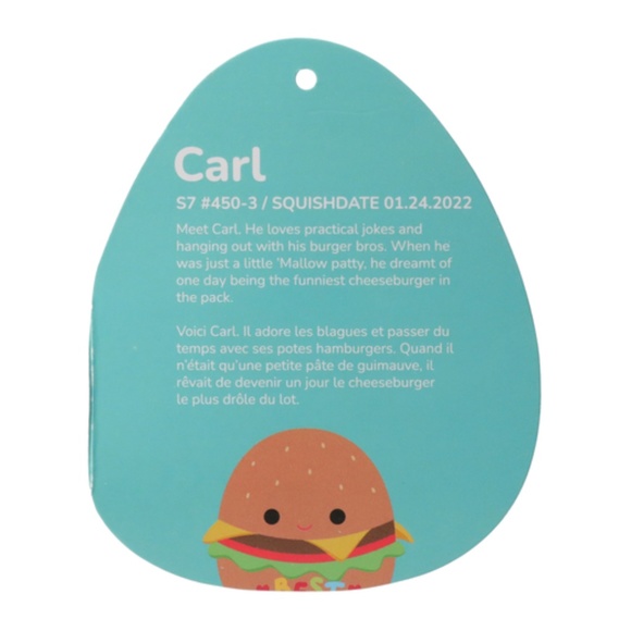 squishmallows carl the cheeseburger - Picture 3 of 4